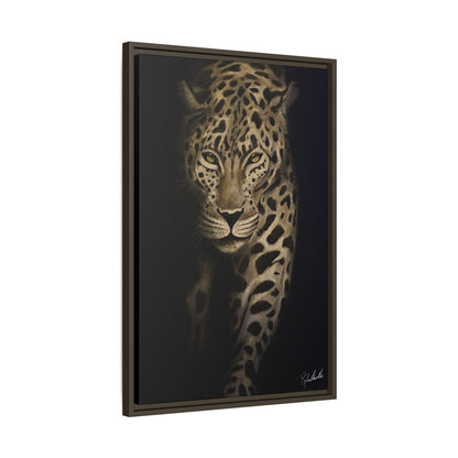 Leopard at Night Framed Wall Art