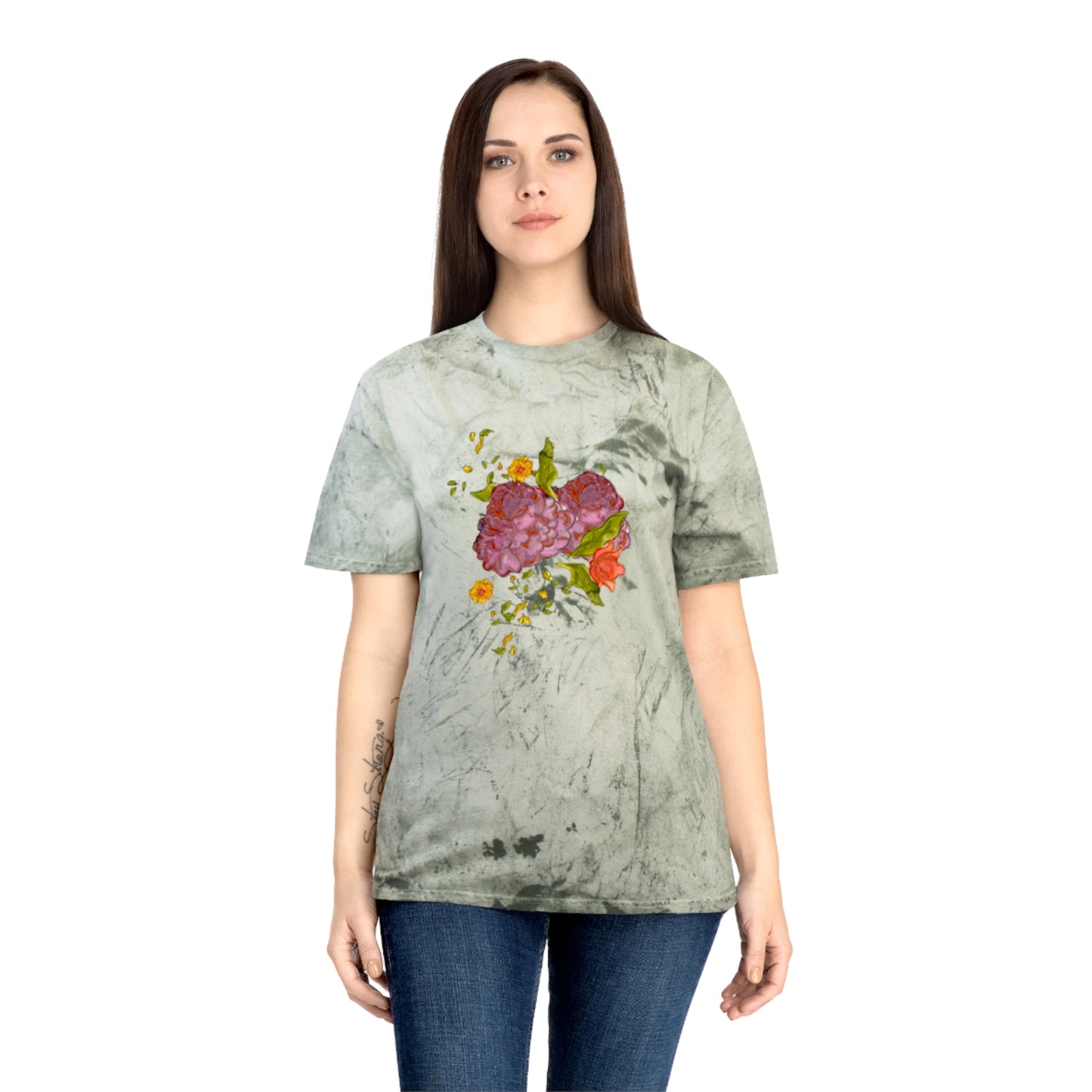 Vintage Flowers Unisex Color Blast T-Shirt