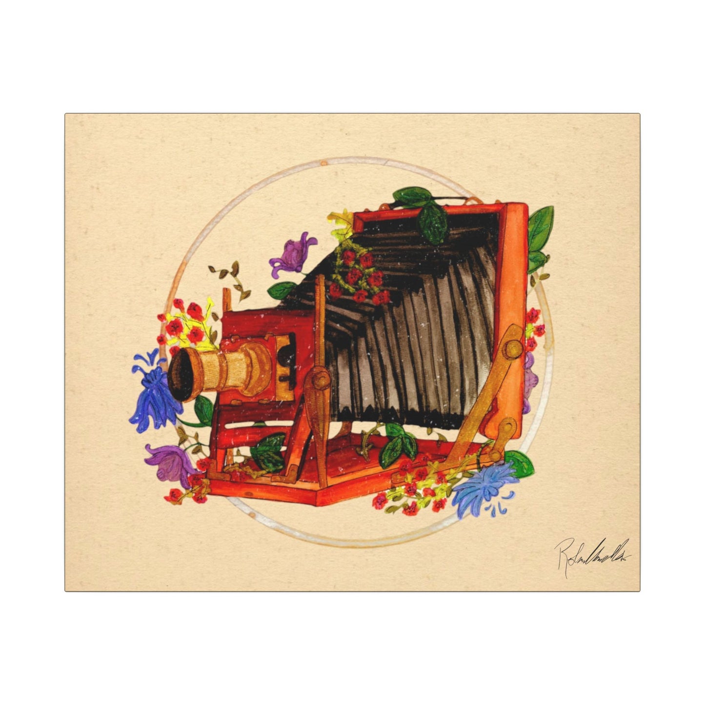 Vintage camera Canvas Gallery Wrap