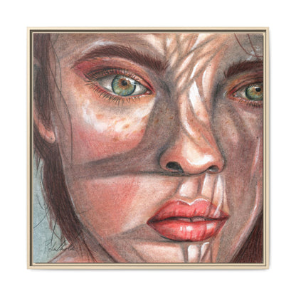 Woman In the Shadows Framed Wall Art