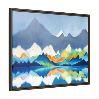 Blue and Gray Smokey Mountains Framed Wall Art
