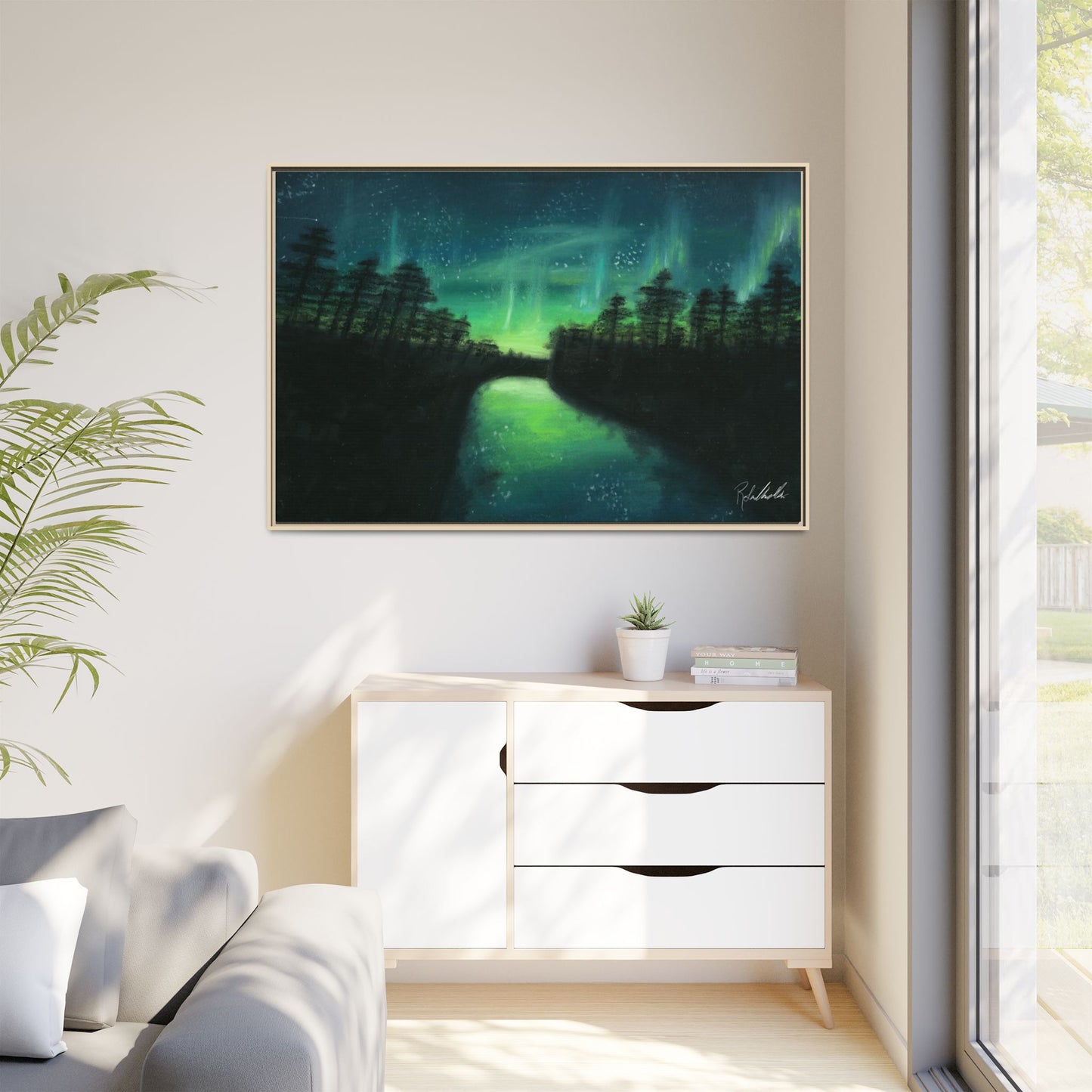 Northern Lights Framed Wall Art