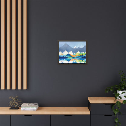 Blue and Gray Smokey Mountains Framed Wall Art