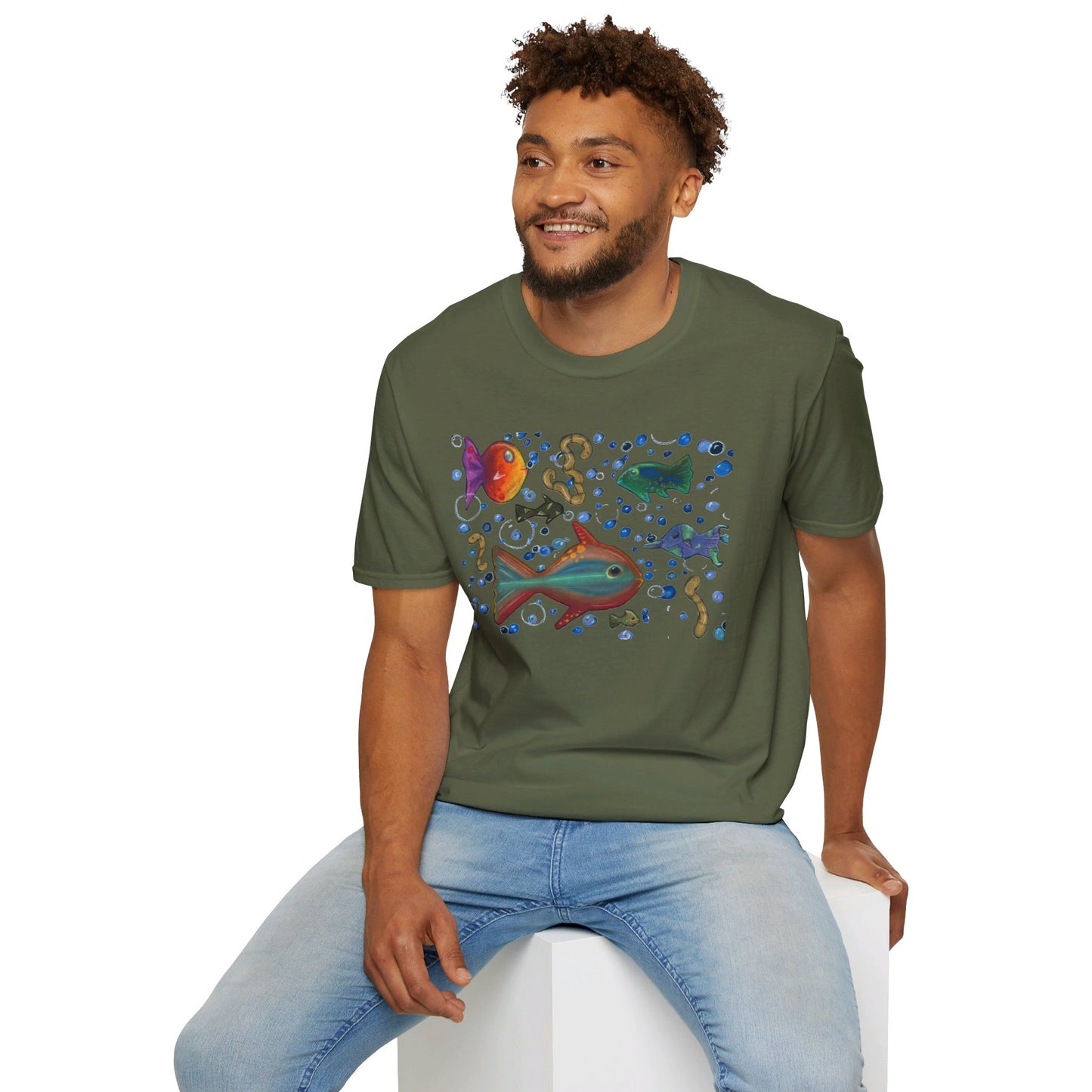 Fish Unisex Softstyle T-Shirt