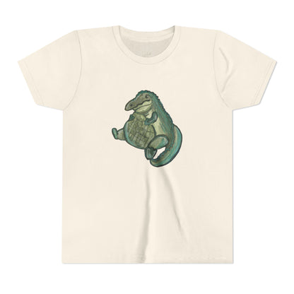 Kids T‑Shirt — Cute Chubby Alligator Graphic