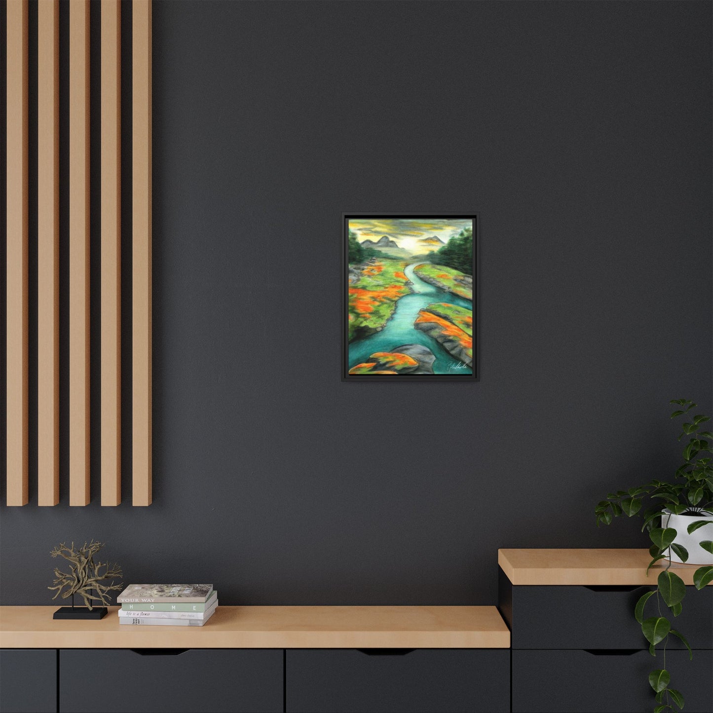 Mountain Stream Framed Wall Art
