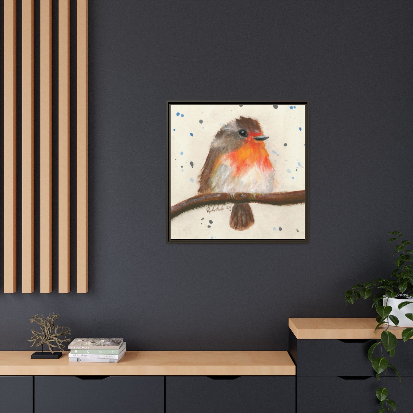 Robin Bird Framed Wall Art