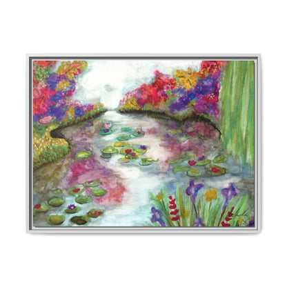 Floral Summer Pond Framed Wall Art