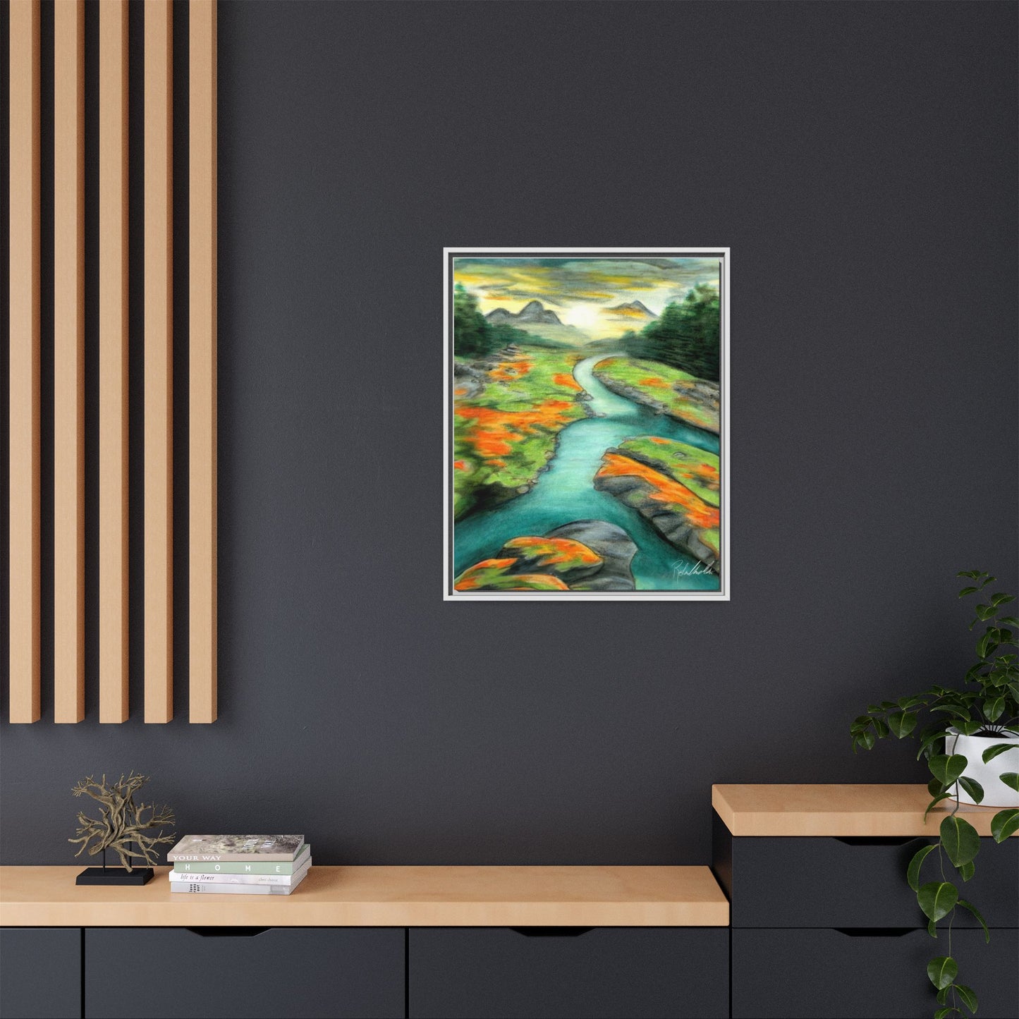 Mountain Stream Framed Wall Art