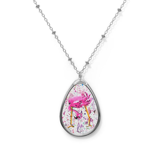 Flamingo 7 Oval Necklace