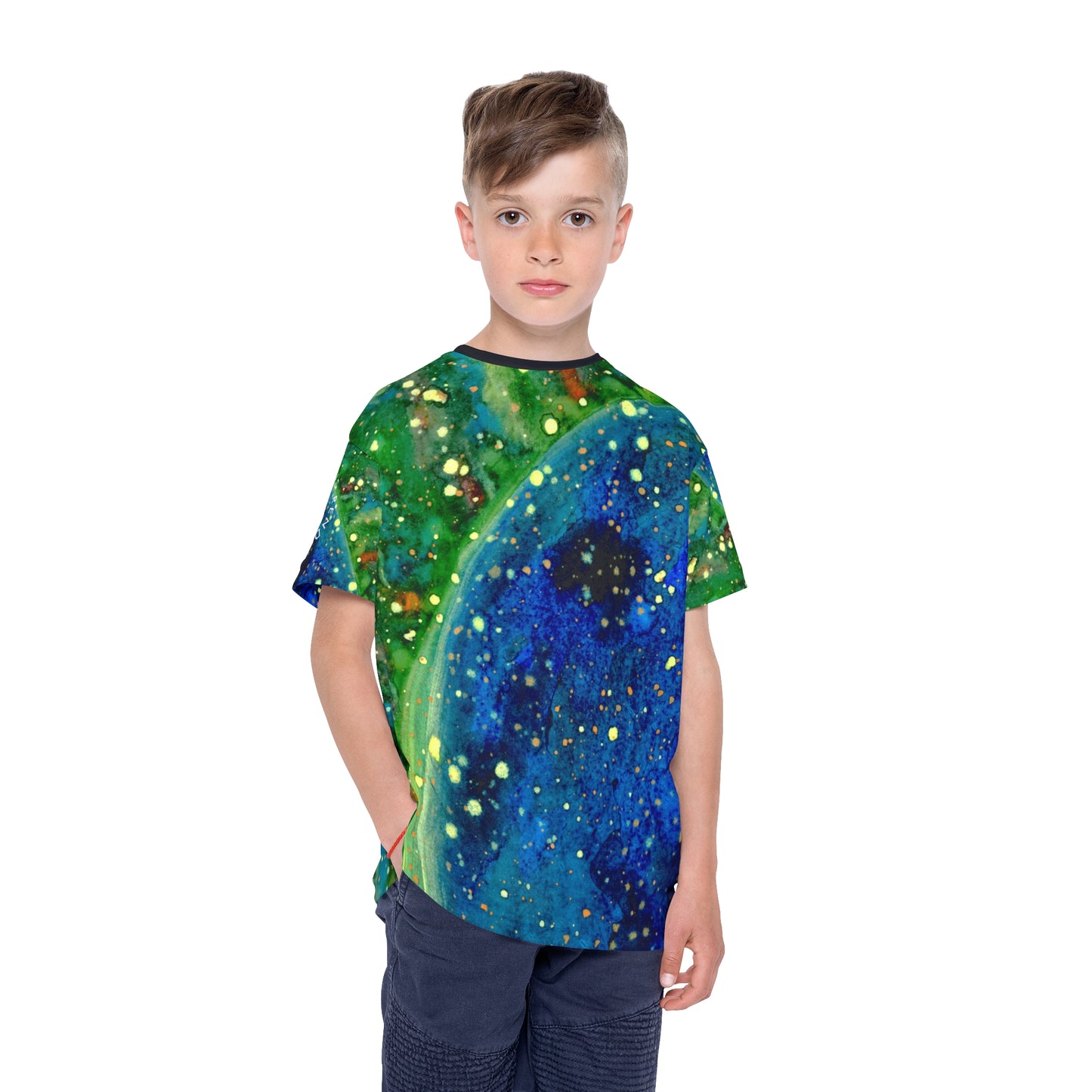 Blue Planet Galaxy Kids Sports Jersey (AOP)