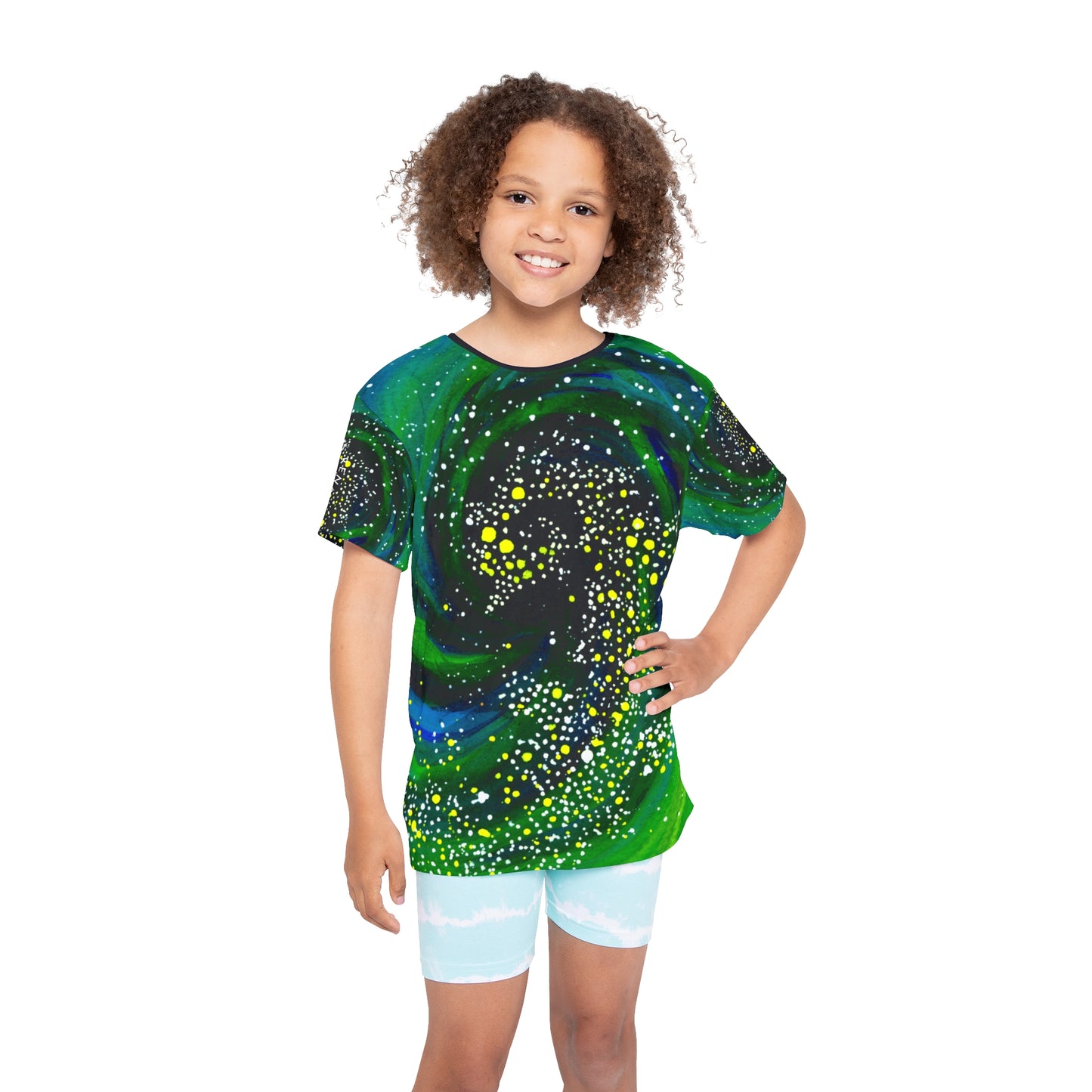 Spiral Galaxy Kids Sports Jersey (AOP)