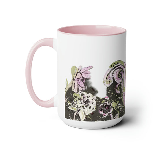 Squirrels Two-Tone Coffee Mugs, 15oz