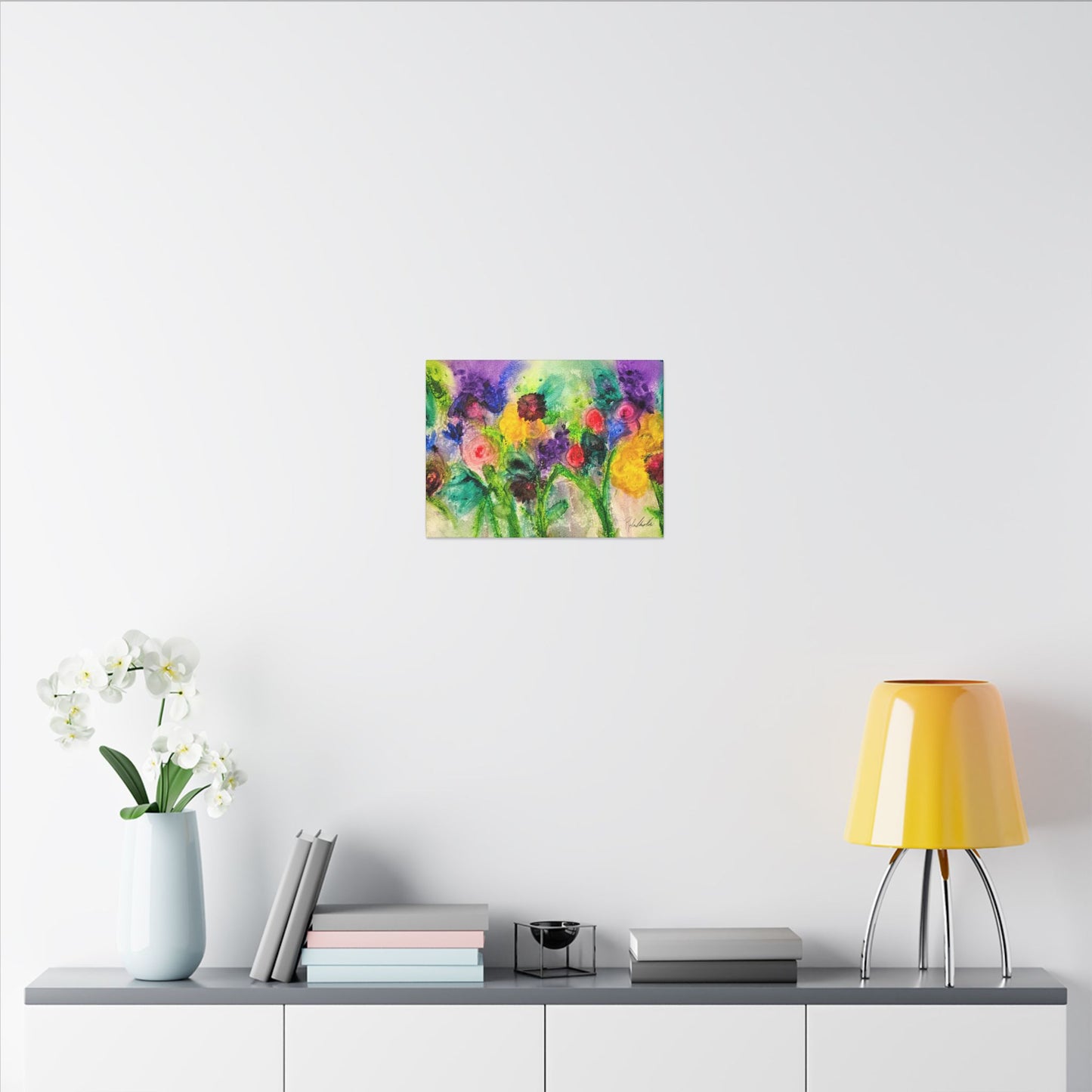 Abstract Flowers Canvas Gallery Wrap