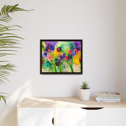 Abstract Flowers Framed Wall Art