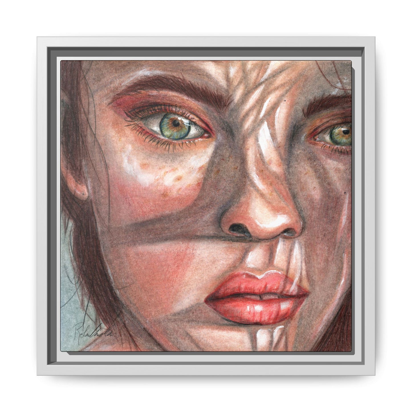 Woman In the Shadows Framed Wall Art