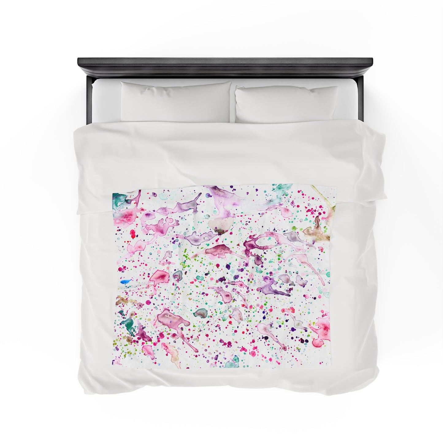 Bright Splashes Velveteen Plush Blanket