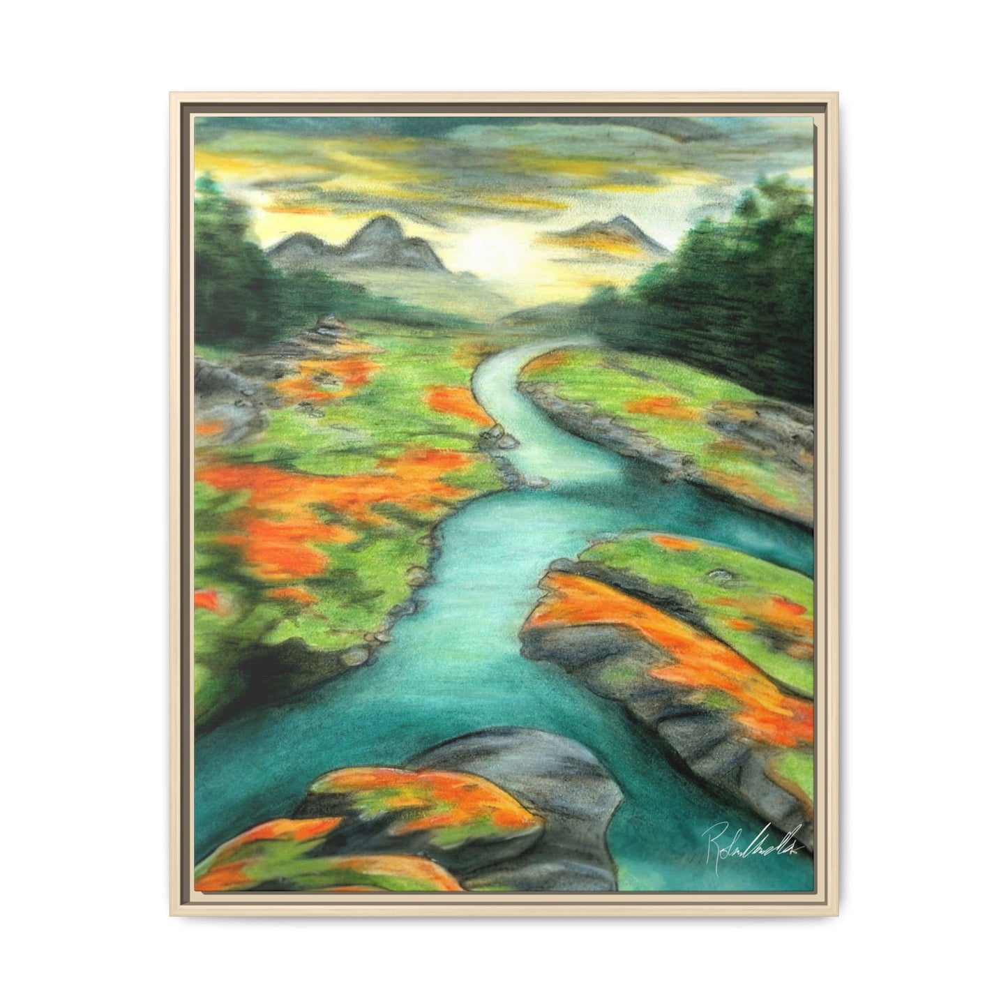 Mountain Stream Framed Wall Art