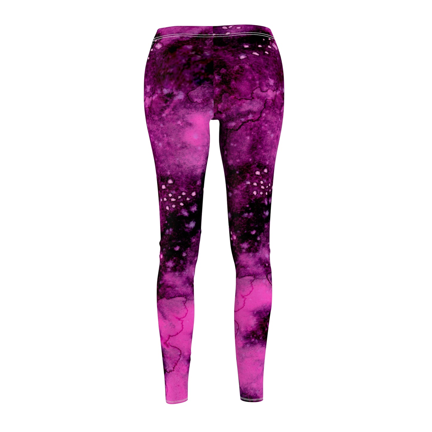 Rose Colored Galaxy Women's Cut & Sew Casual Leggings (AOP)