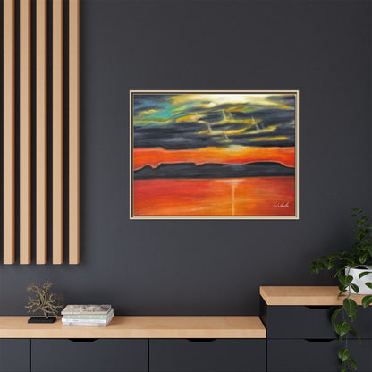 Sleeping Giant at Sunset Framed Wall Art