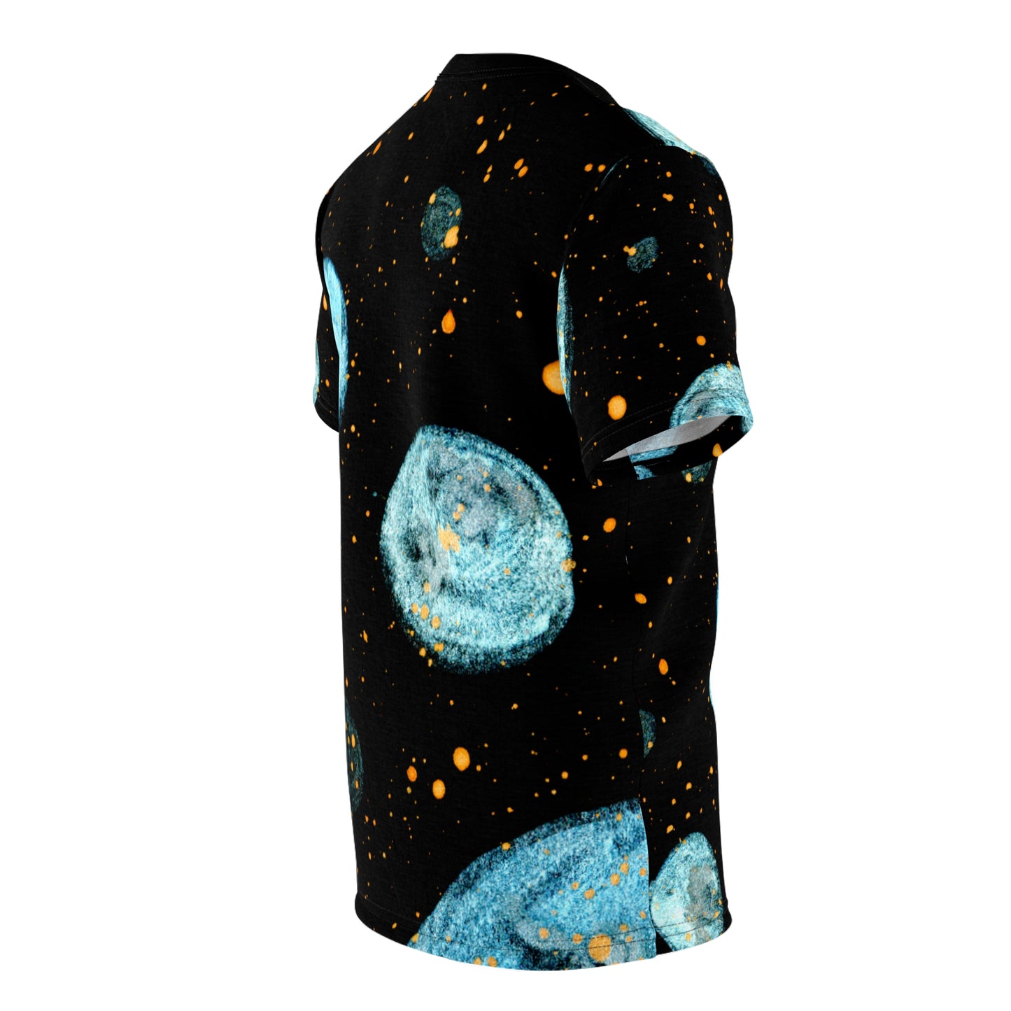 Little Blue Planets Galaxy Unisex T-Shirt (AOP)