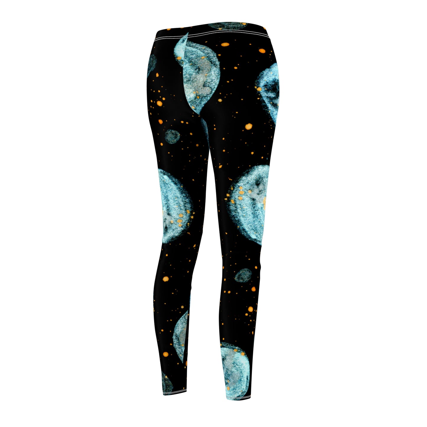 Little Blue Planets Galaxy Women's Cut & Sew Casual Leggings (AOP)