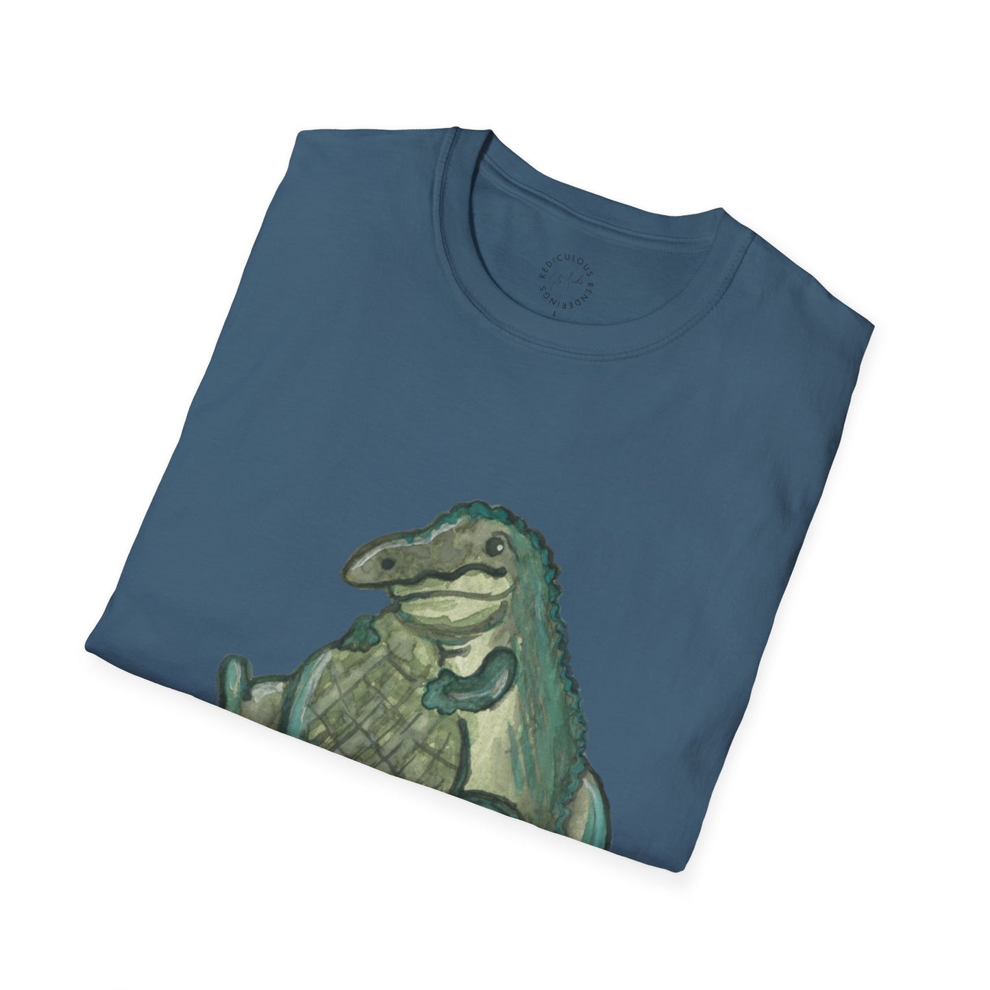 Father Son Alligator Unisex Softstyle Print T-Shirt
