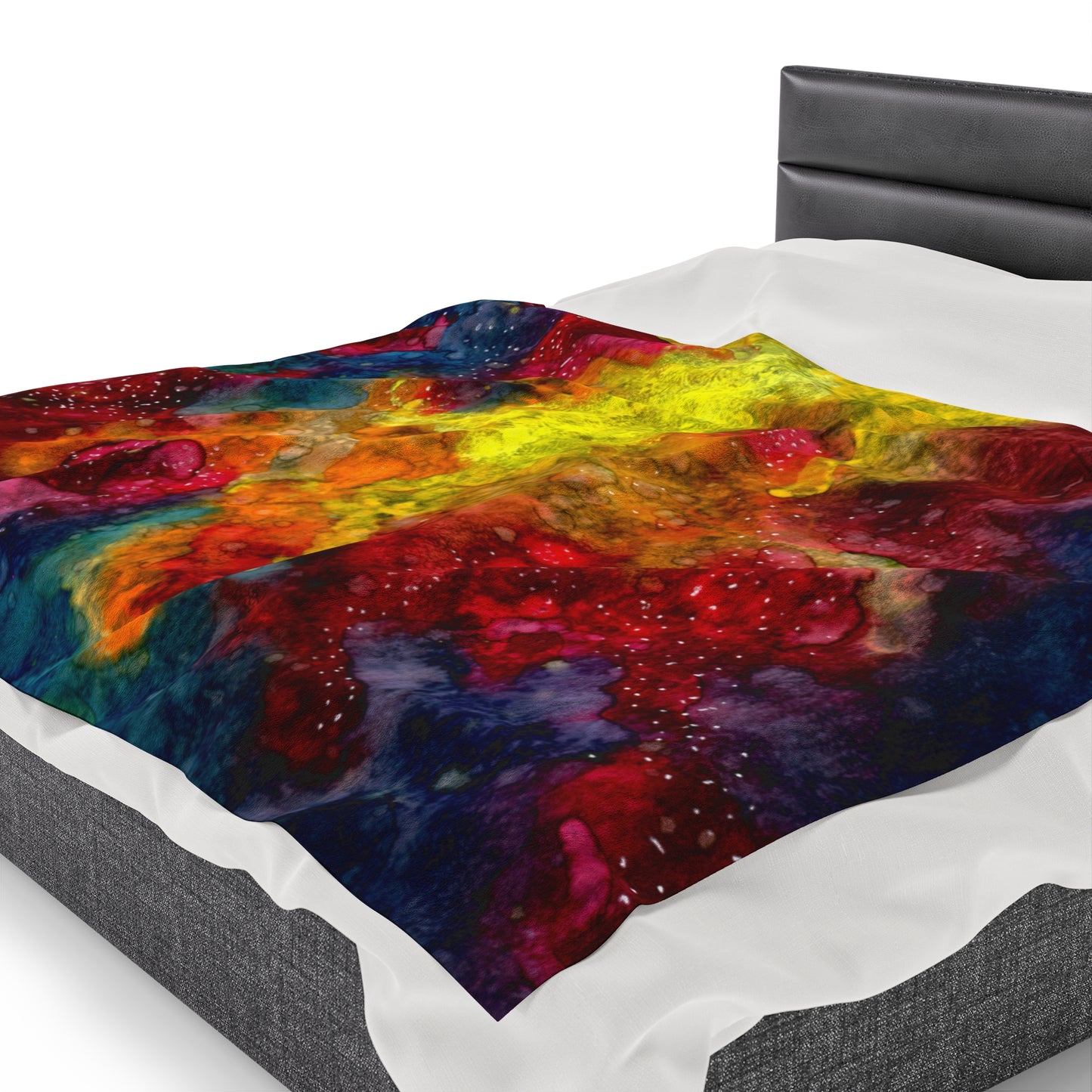 Sunset Clouds Galaxy Velveteen Plush Blanket