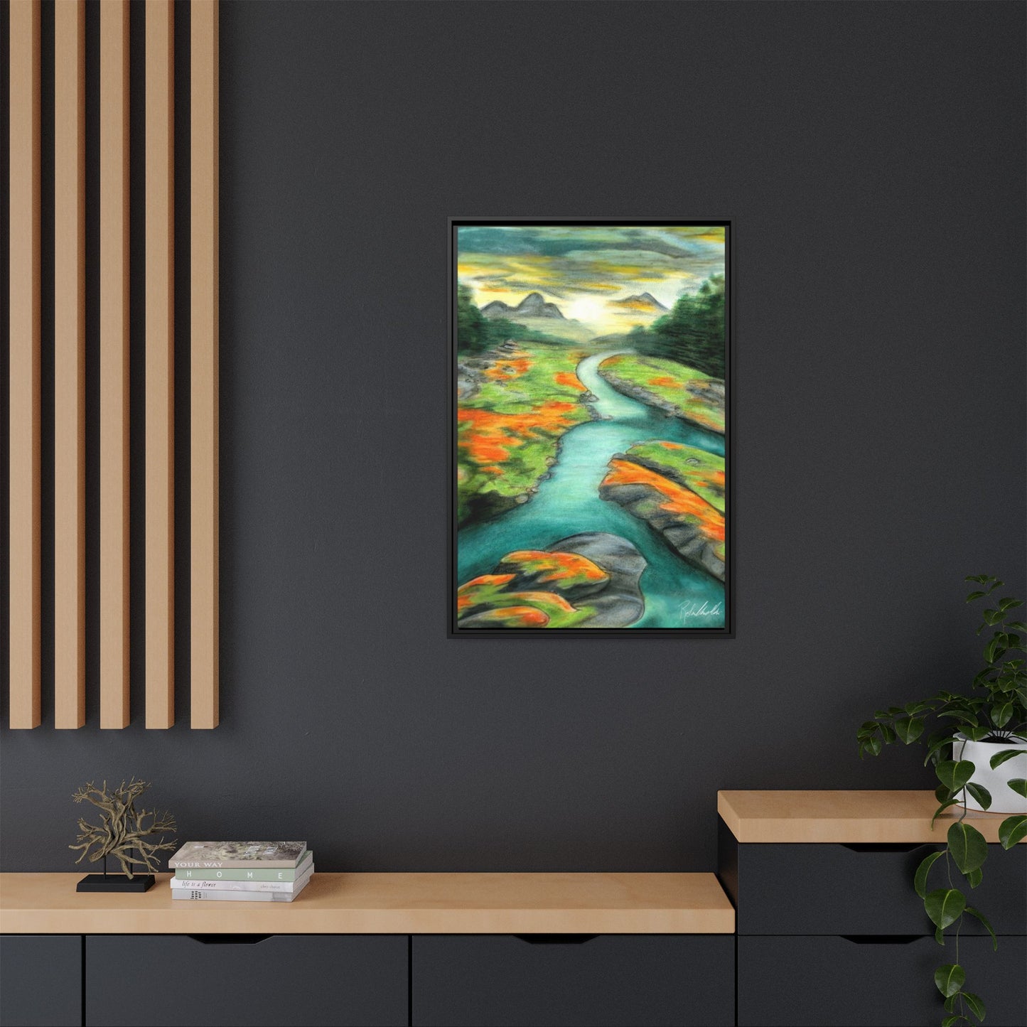 Mountain Stream Framed Wall Art