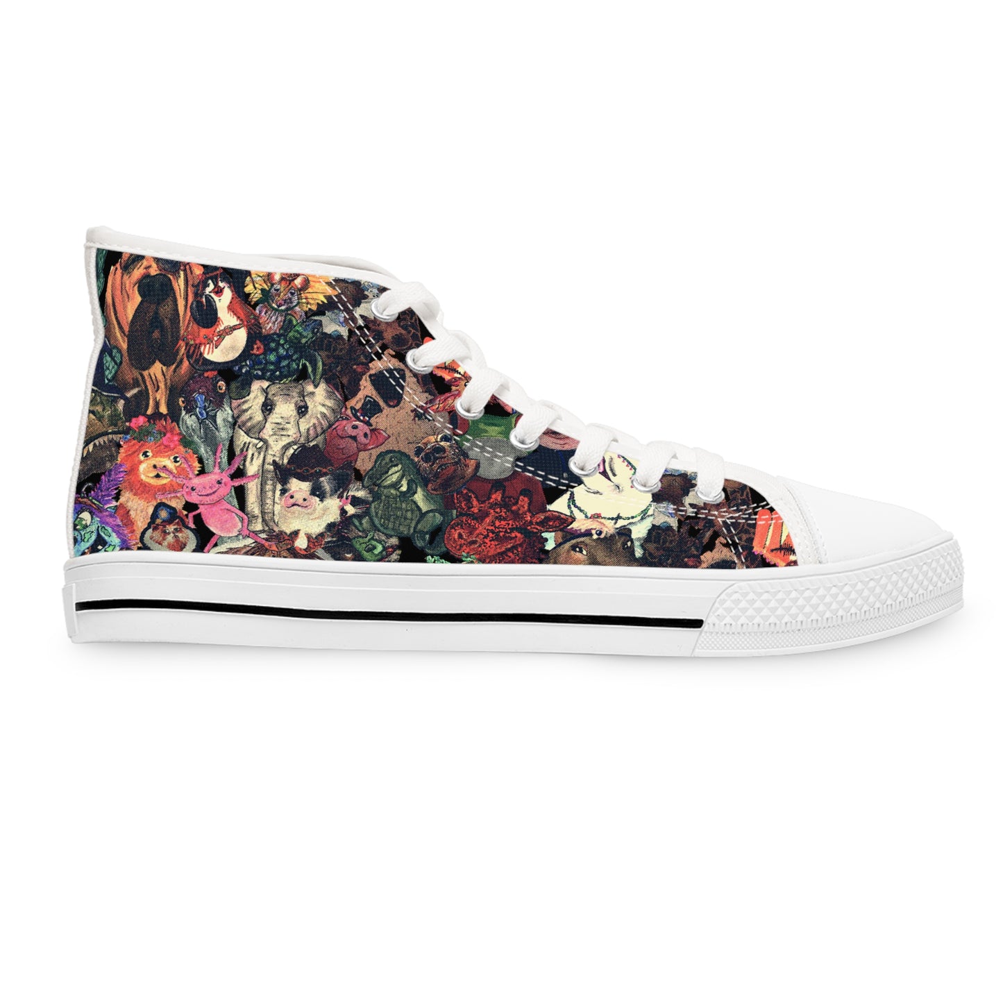 Vintage Animal Mashup Unisex Classic High Top Sneakers