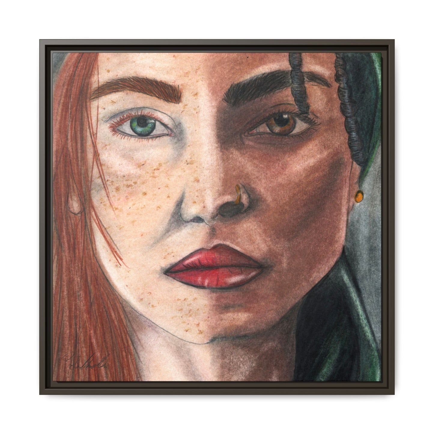 Beyond Race Woman Framed Wall Art