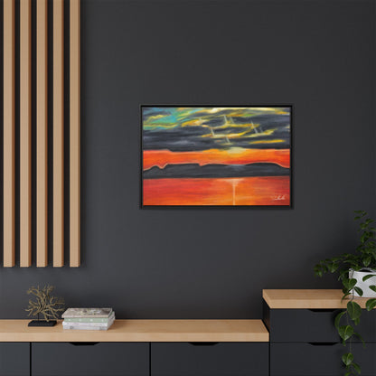Sleeping Giant at Sunset Framed Wall Art