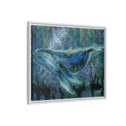 Watercolor Whale Framed Wall Art