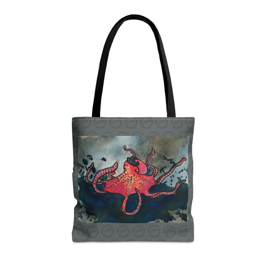 Red Octopus Tote