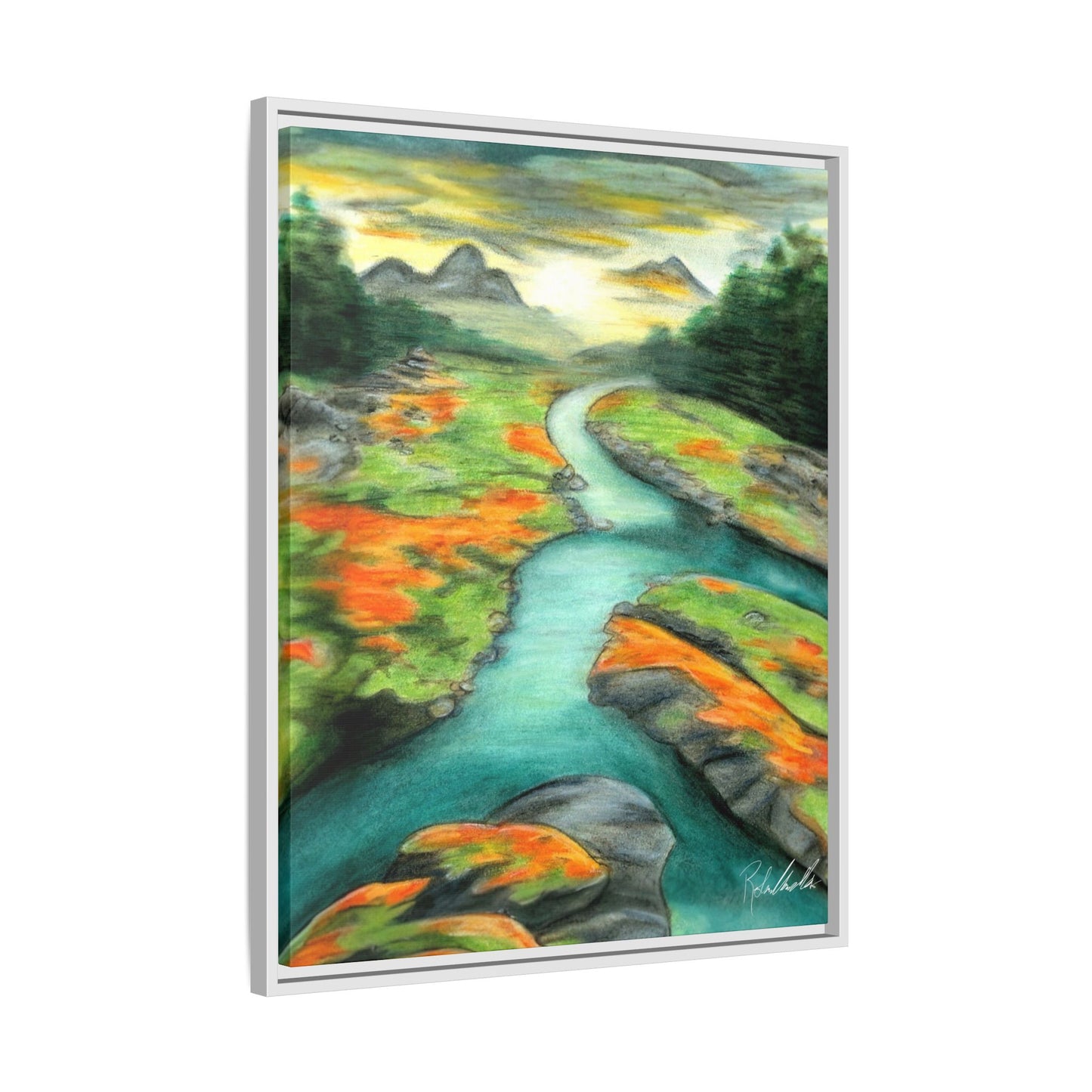 Mountain Stream Framed Wall Art