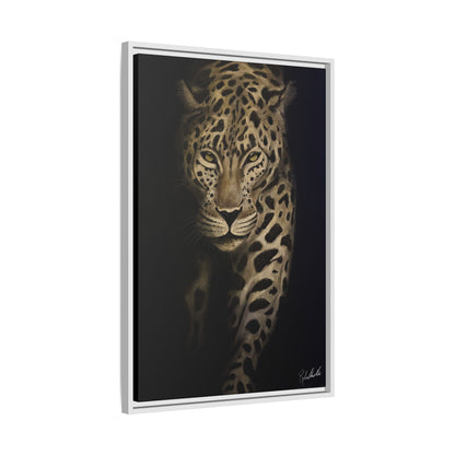 Leopard at Night Framed Wall Art