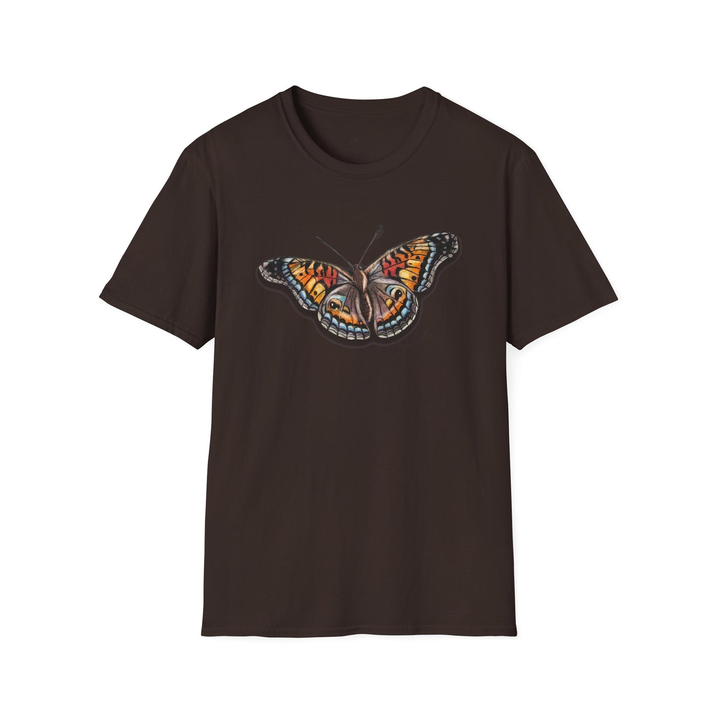 Butterfly Unisex Softstyle Print T-Shirt