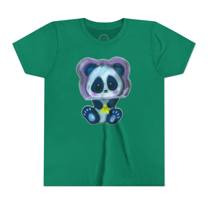 Cute Star Panda Youth Tee — Adorable Cartoon Panda Kids T-Shirt