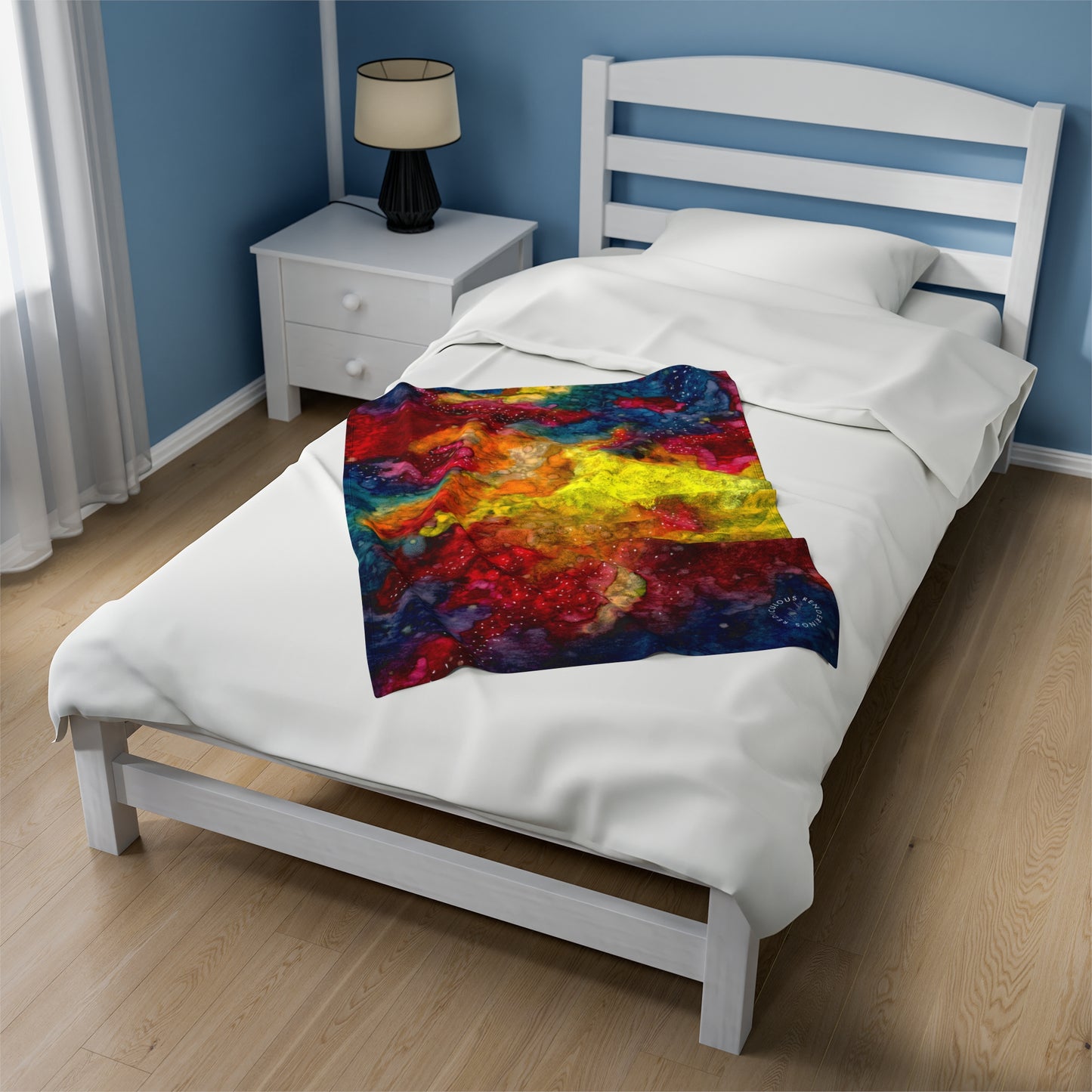 Sunset Clouds Galaxy Velveteen Plush Blanket