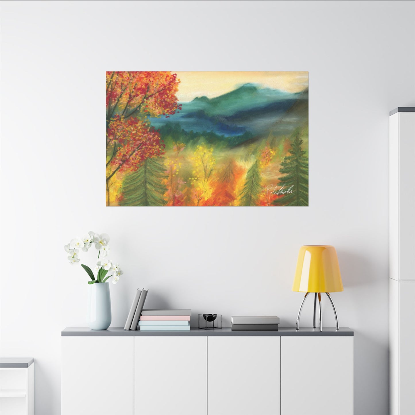 Fall Mountains Canvas Gallery Wrap