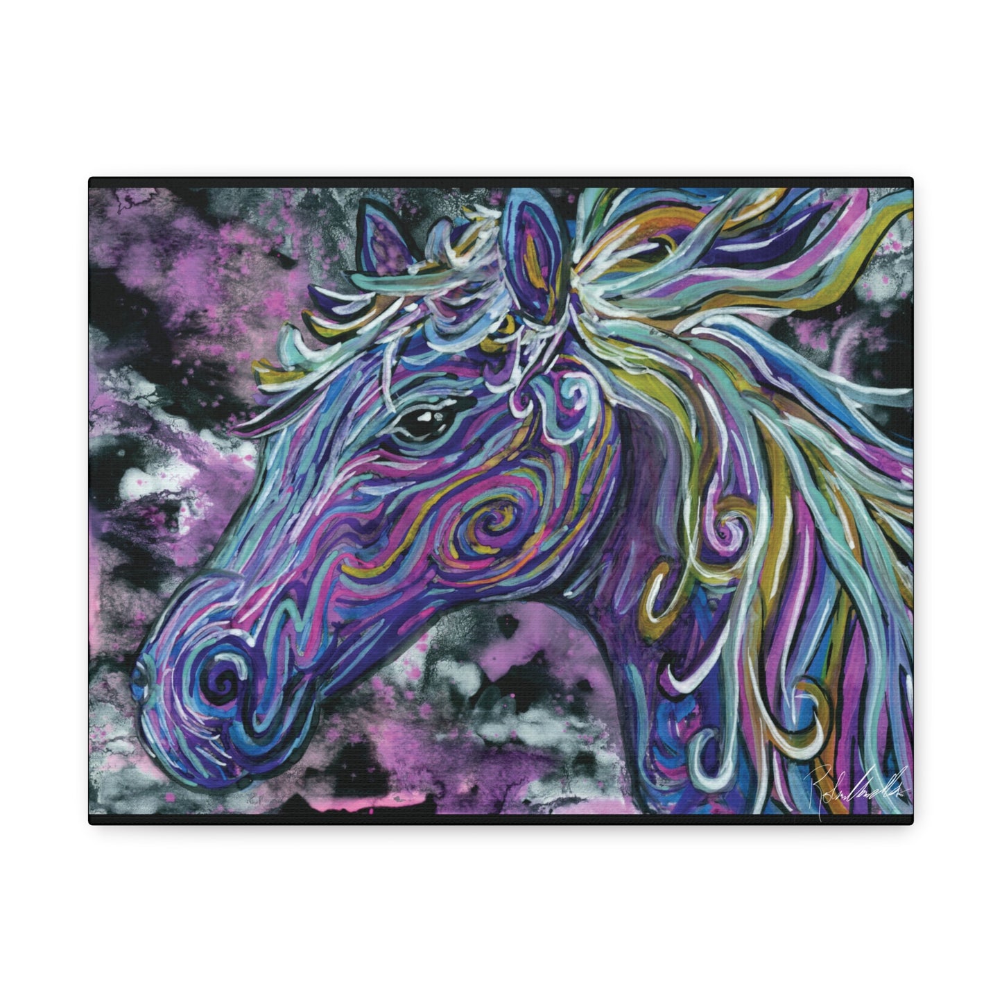 Watercolor Horse Canvas Gallery Wrap