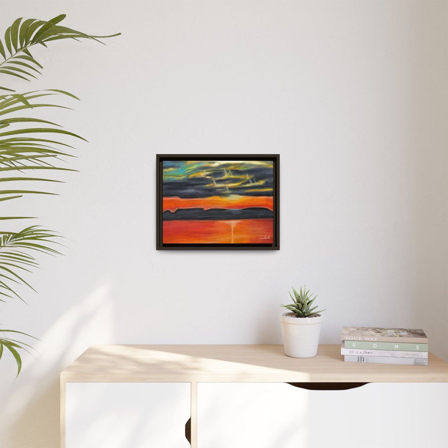 Sleeping Giant at Sunset Framed Wall Art