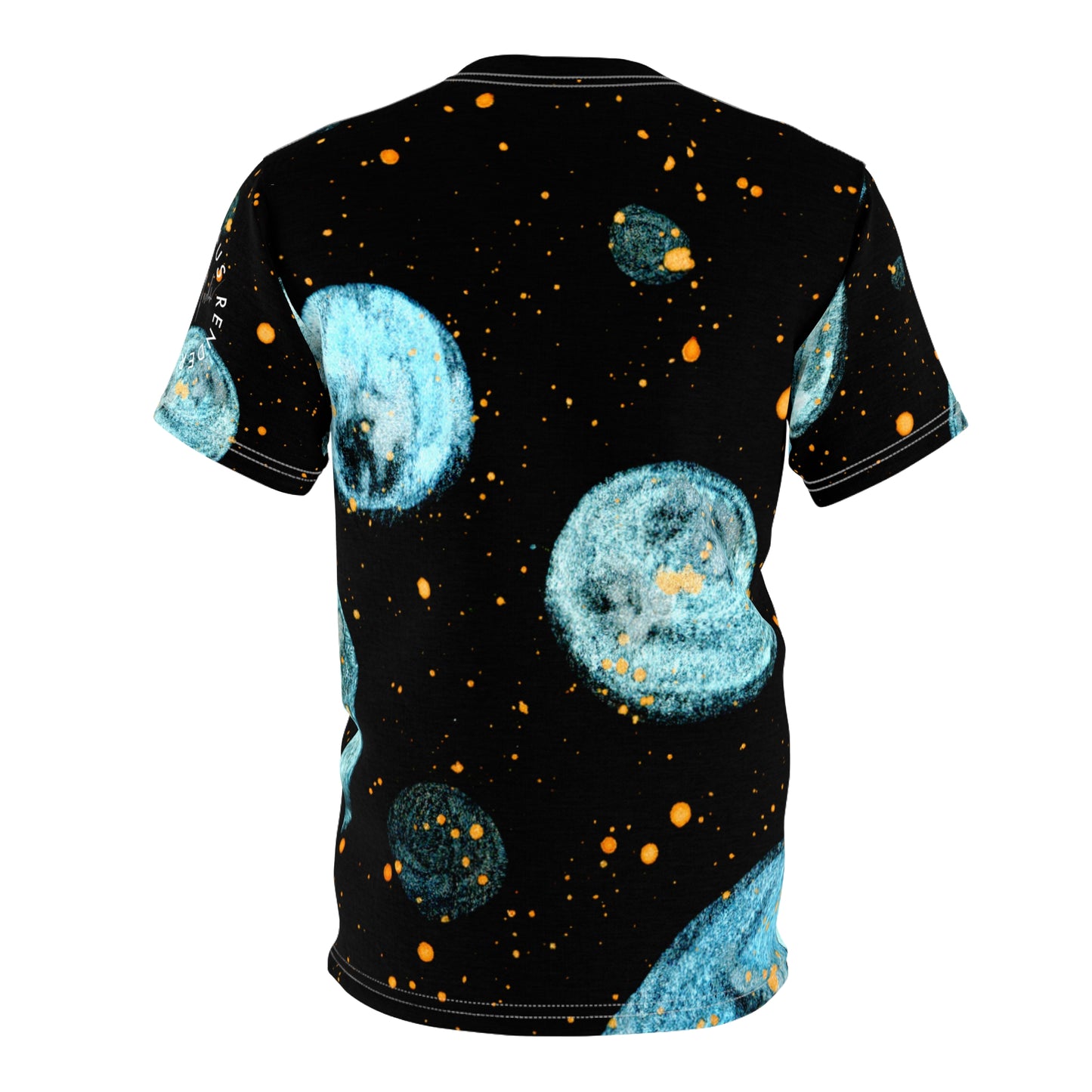 Little Blue Planets Galaxy Unisex T-Shirt (AOP)