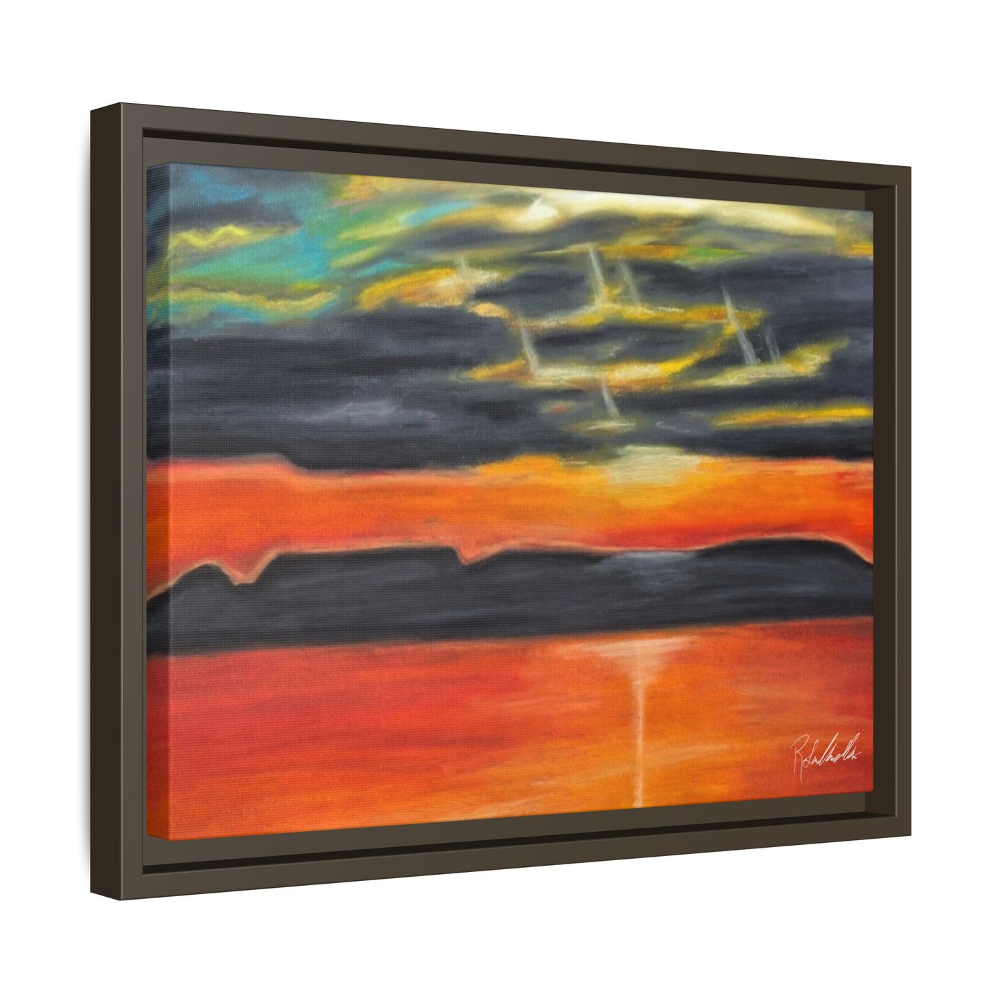 Sleeping Giant at Sunset Framed Wall Art
