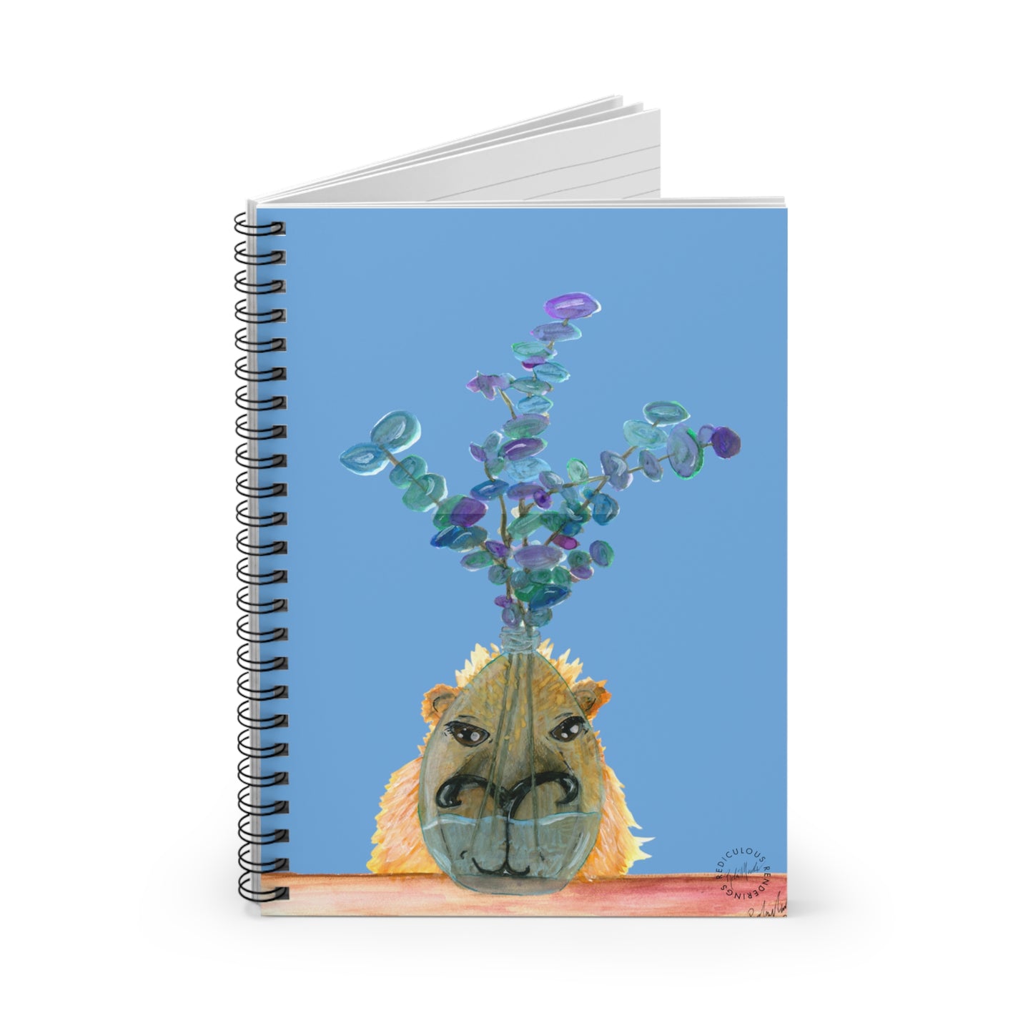 Capybura 2 Ruled Line Notebook 118 Pages, Printed Cover,