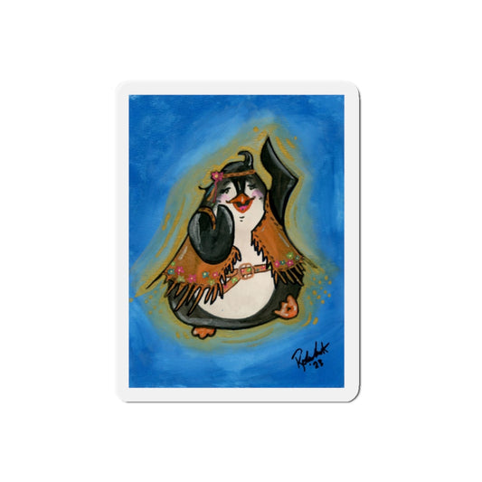 Penguin with Background Die-Cut Magnets