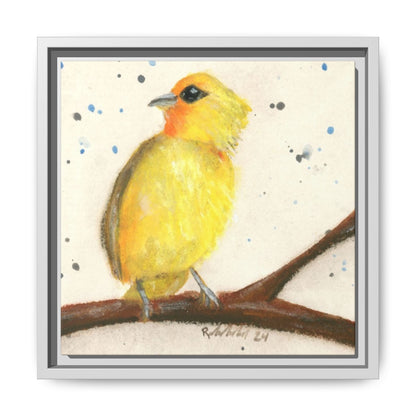 Yellow Canary Bird Framed Wall Art