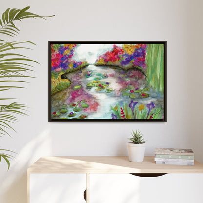 Floral Summer Pond Framed Wall Art