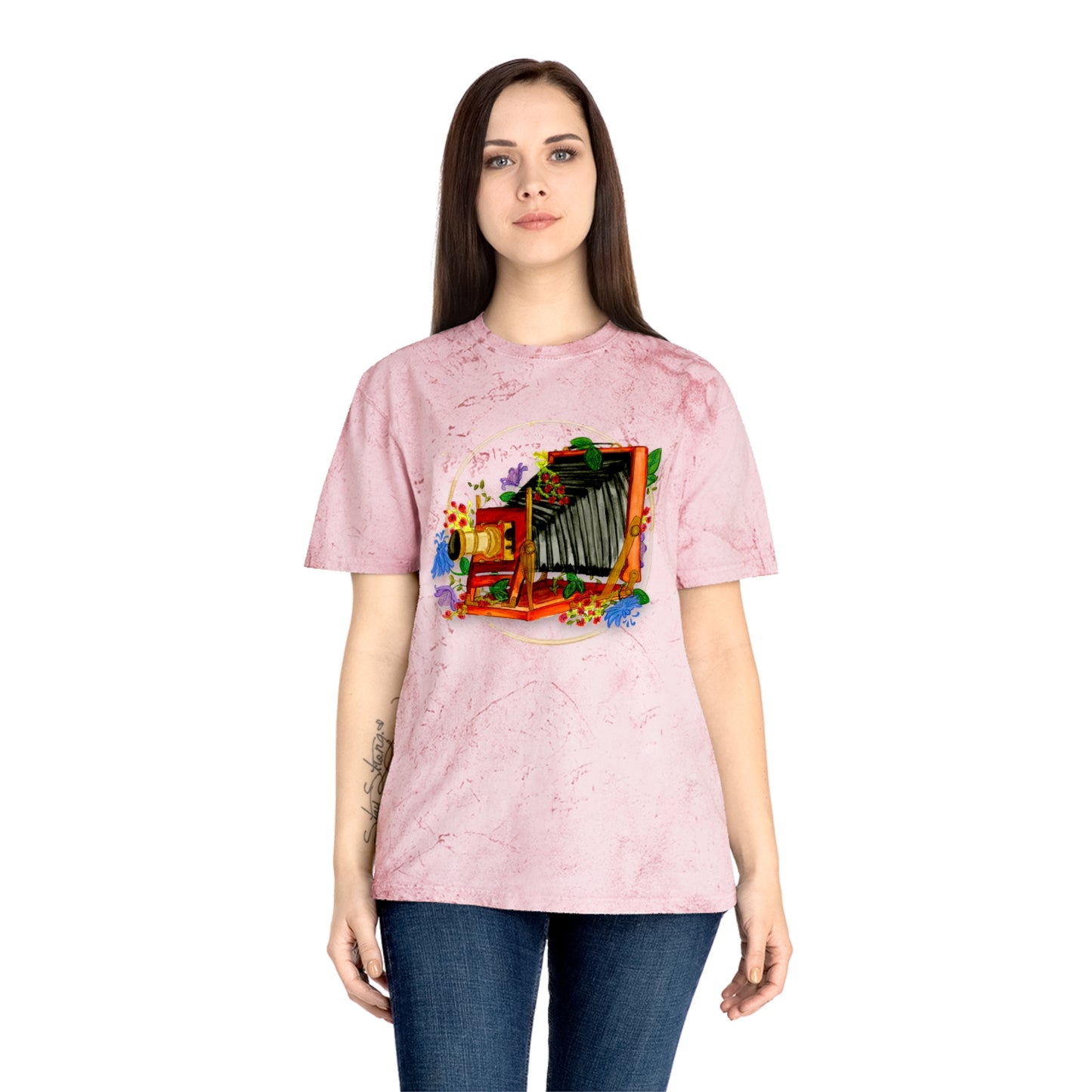 Vintage Camera Unisex Color Blast T-Shirt