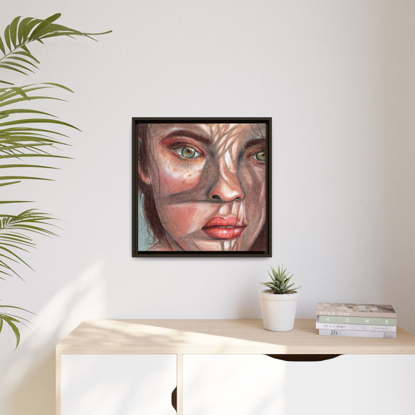 Woman In the Shadows Framed Wall Art